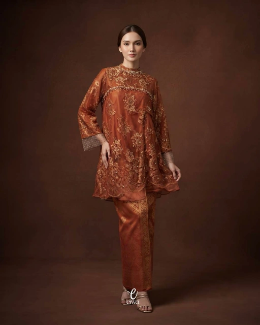 Rania tunik organza |EIWA