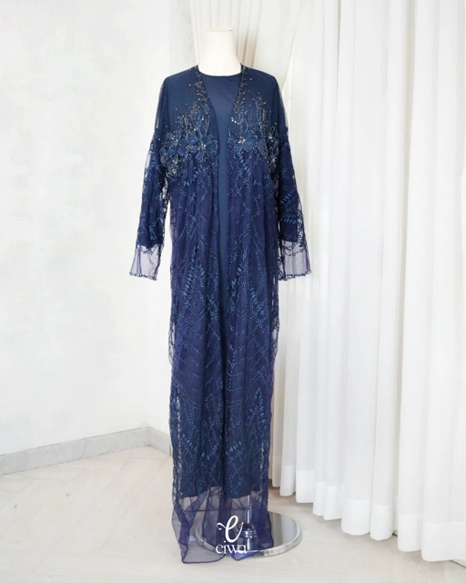 Image of Outer Dress Syuruna Navy | EIWA