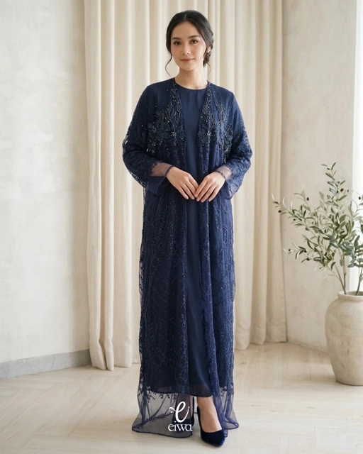 Image of Outer Dress Syuruna Navy | EIWA