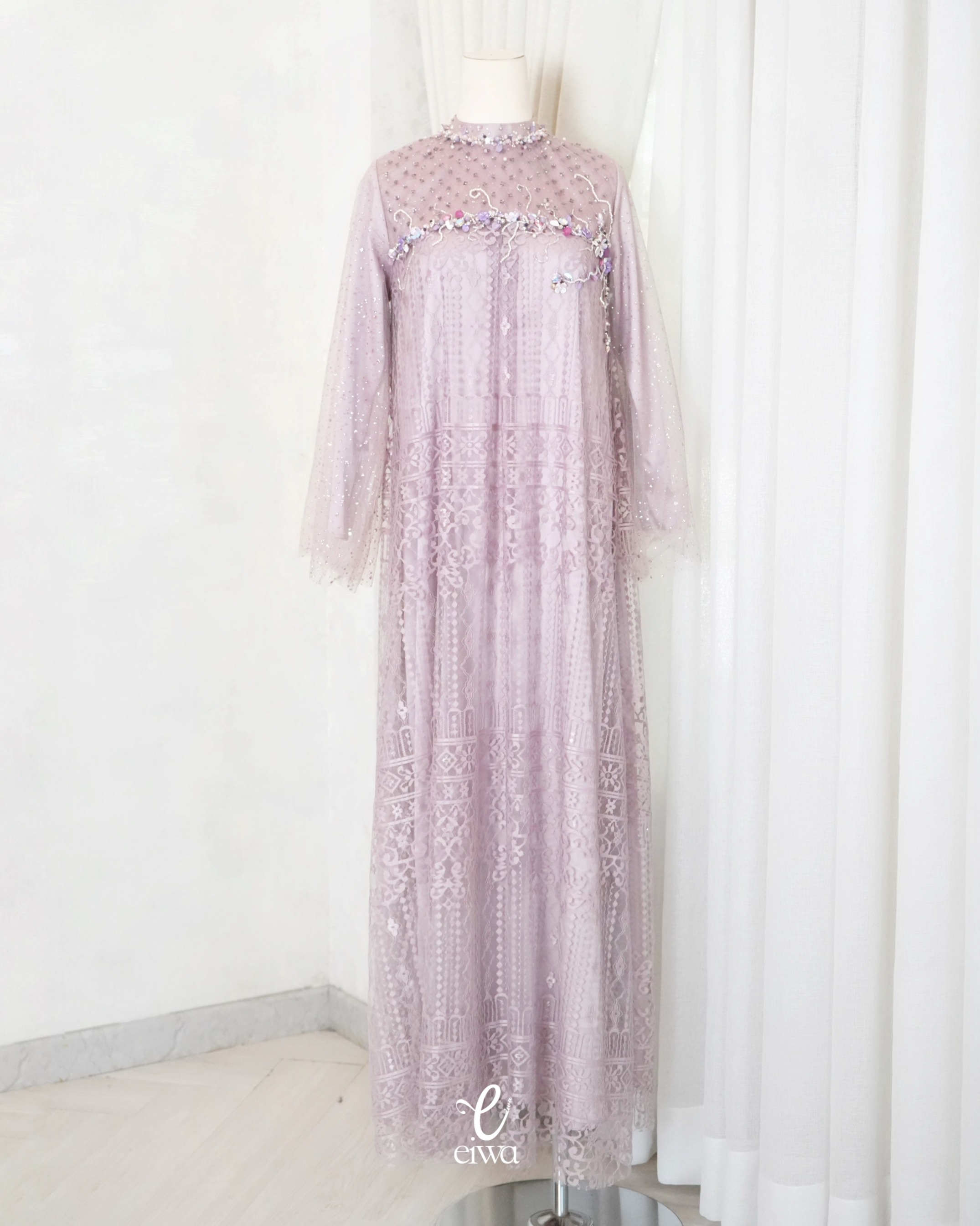 Riyanti Dress Purple | EIWA