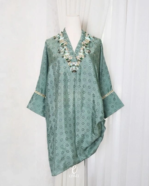 Image of Vyaara Bodo Top Sage Green | EIWA