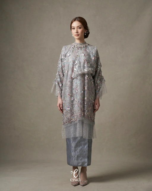 Image of Virly Bodo Top Gray | EIWA
