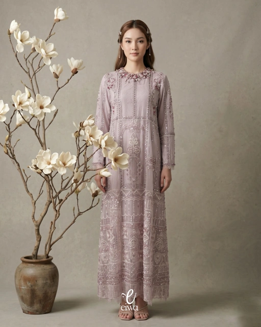 Image of Azzura Dress Soft Lavender | EIWA