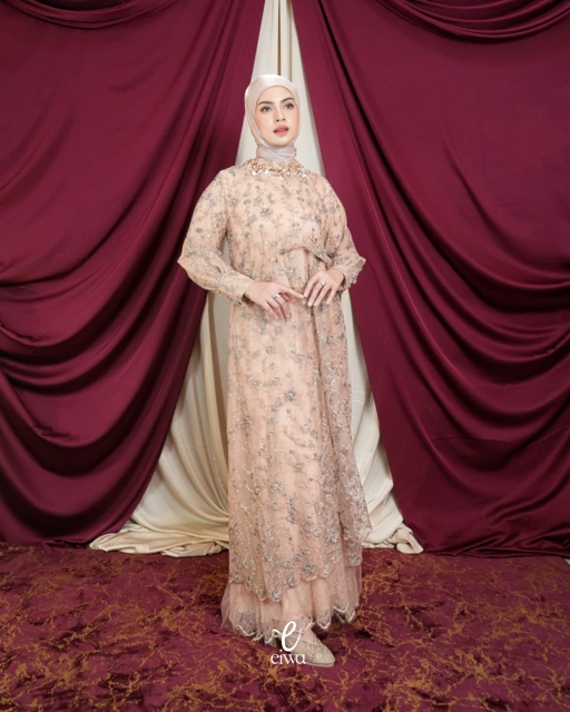 Dress Layara Nude Peach | EIWA