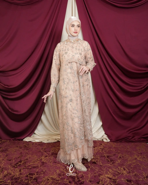 Dress Layara Nude Peach | EIWA