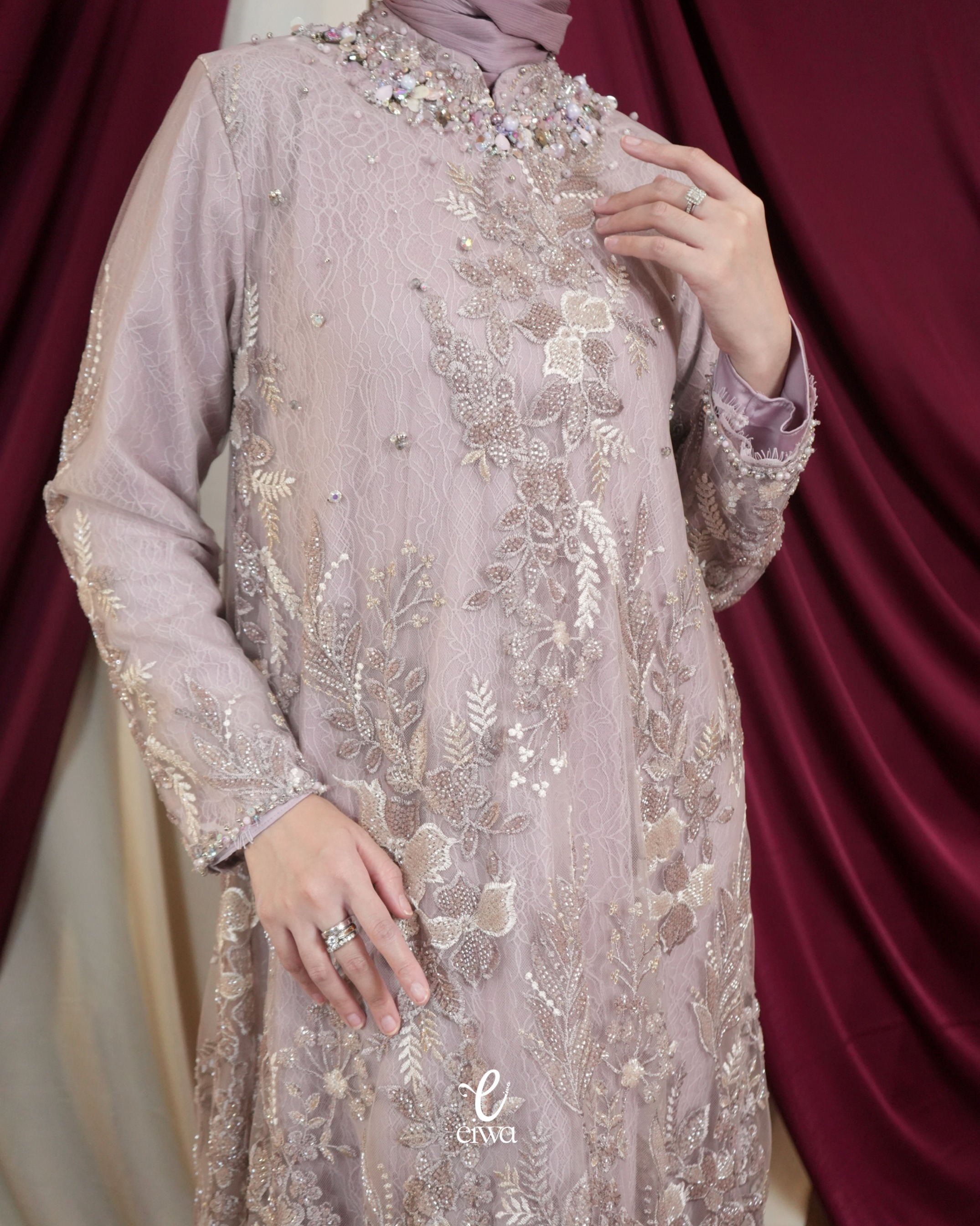 Aralana Dress Dove | EIWA
