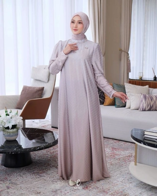 Image of Amlaa Dress Gradasi Browny Dusty | Eiwa