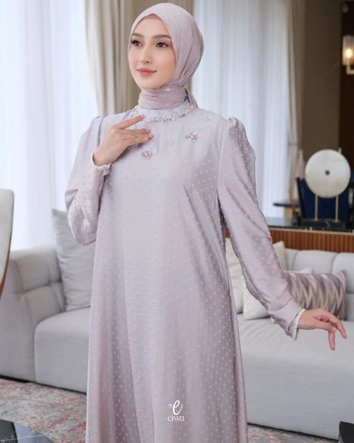 Image of Amlaa Dress Gradasi Browny Dusty | Eiwa
