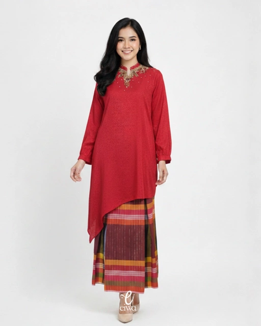 Image of Vyaanka Bodo Top Red | EIWA