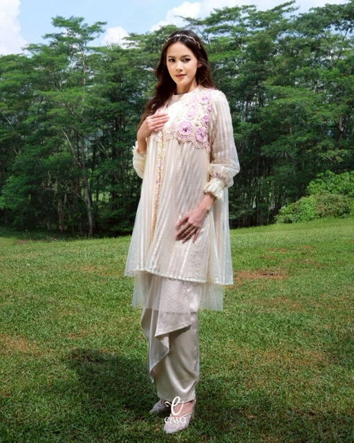Image of Outer Tunik Nisfah Creamy Pink| EIWA