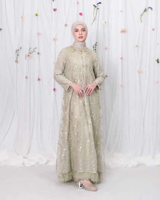 Image of La riana Dress Sage Green | EIWA