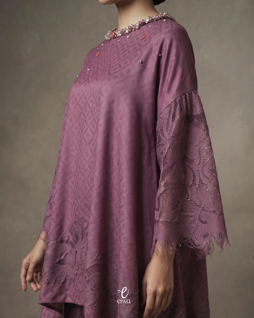 SET Bawahan Tunik Atyna Purple | EIWA