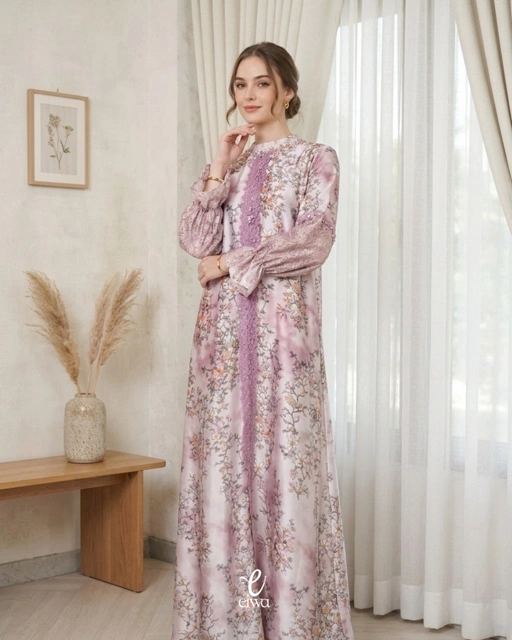 Arinda Dress Lilac | EIWA