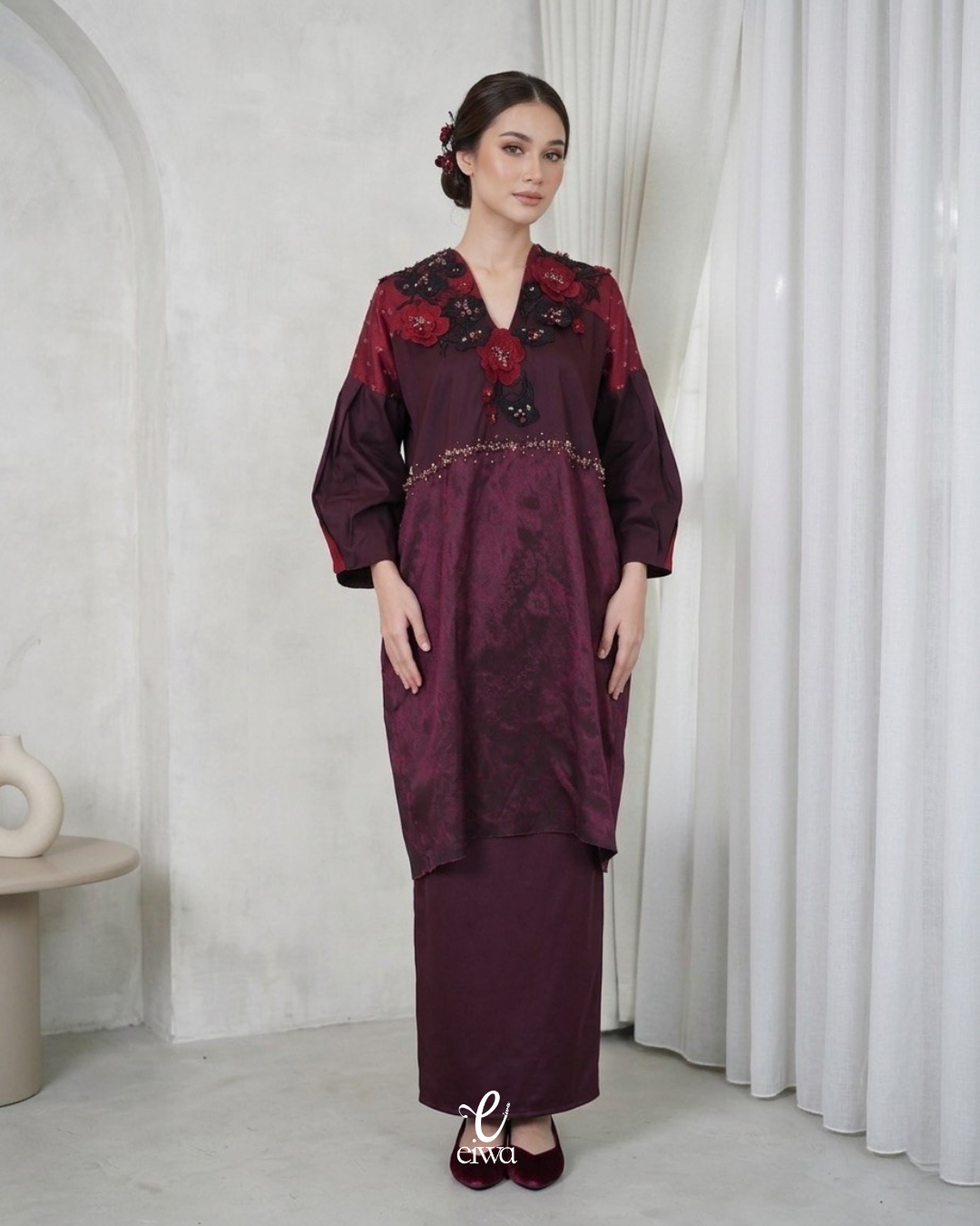 Vlori Bodo Top Burgundy | EIWA