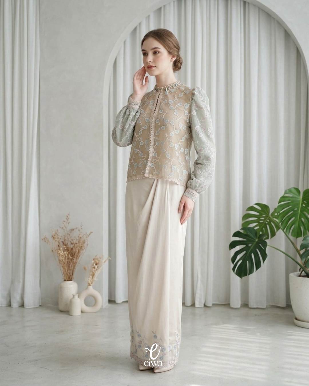 Outer Top Selyni Brown Mint | EIWA