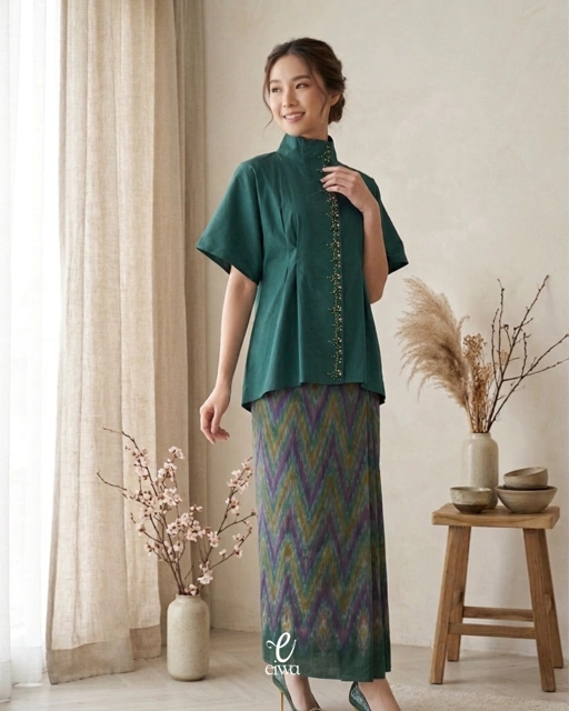 Image of Tyrani Top Dark Teal | EIWA