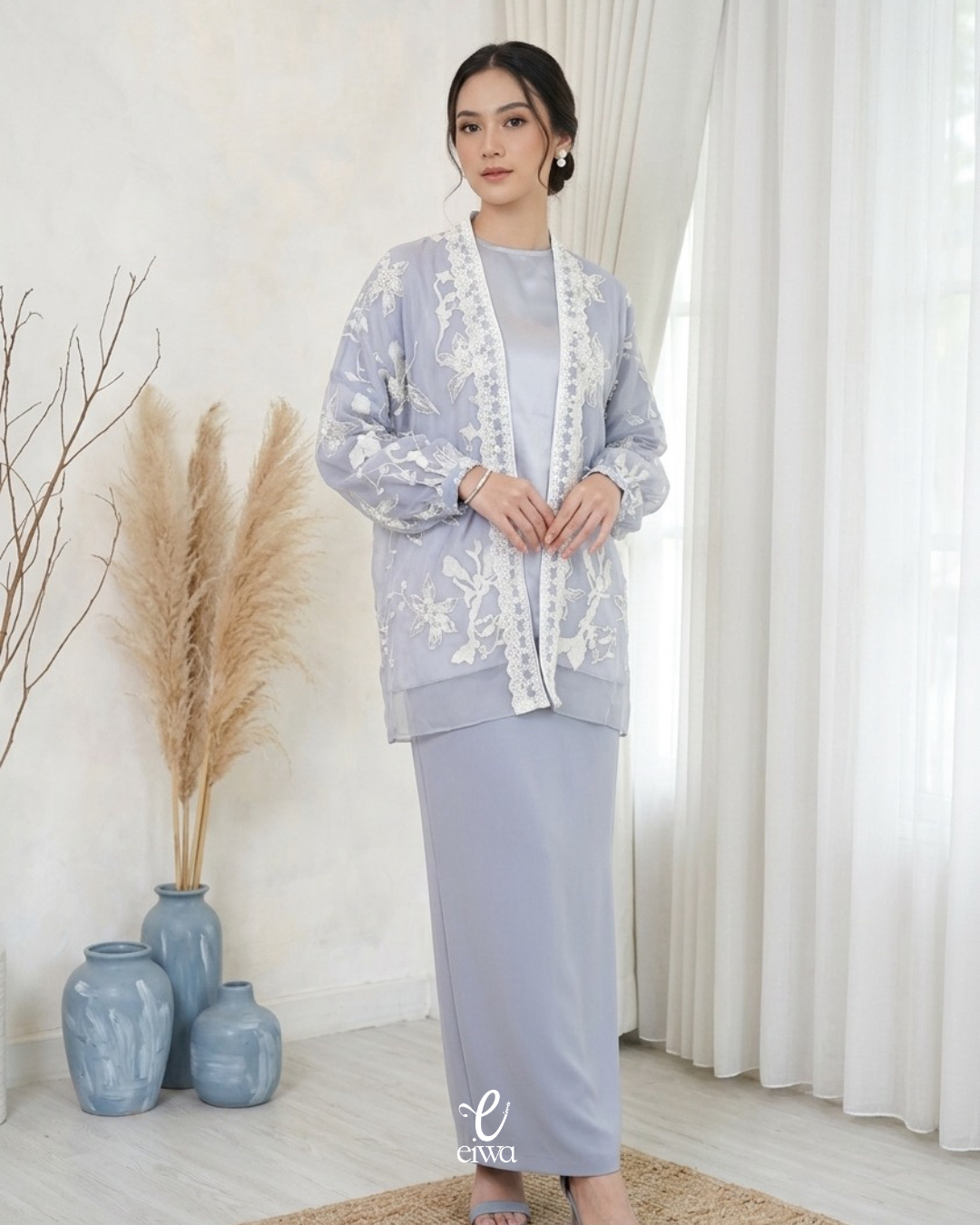 Outer Top Mayana White Blue | EIWA