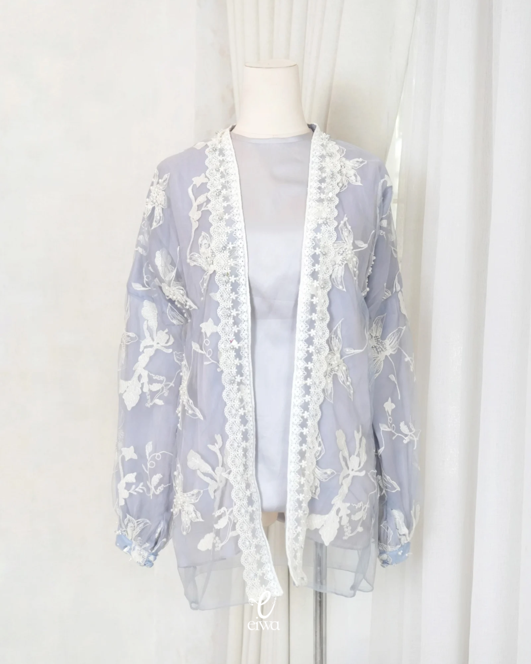Outer Top Mayana White Blue | EIWA