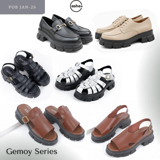 Image of POB GEMOY || SEPATU - SANDAL - SANDAL TALI || ASHA LEATHER || JANUARI 2026 