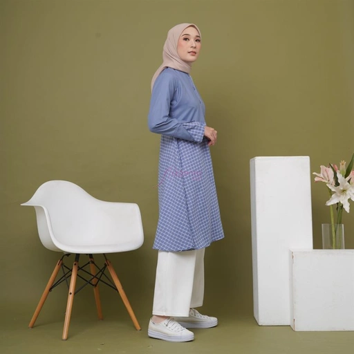 Image of GINGHAM TUNIK by Magentahijab original