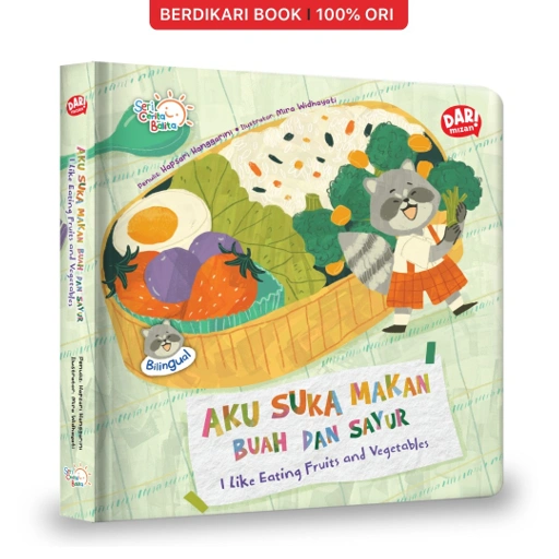 Image of Aku Suka Makan Buah Dan Sayur: I Like Fruits And Vegetables (Boardbook) - Mizan