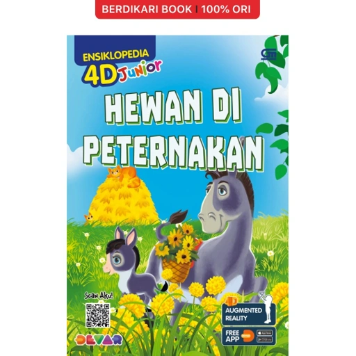 Image of Ensiklopedia 4D Junior: Hewan Di Peternakan (Farm Animals) - Gramedia