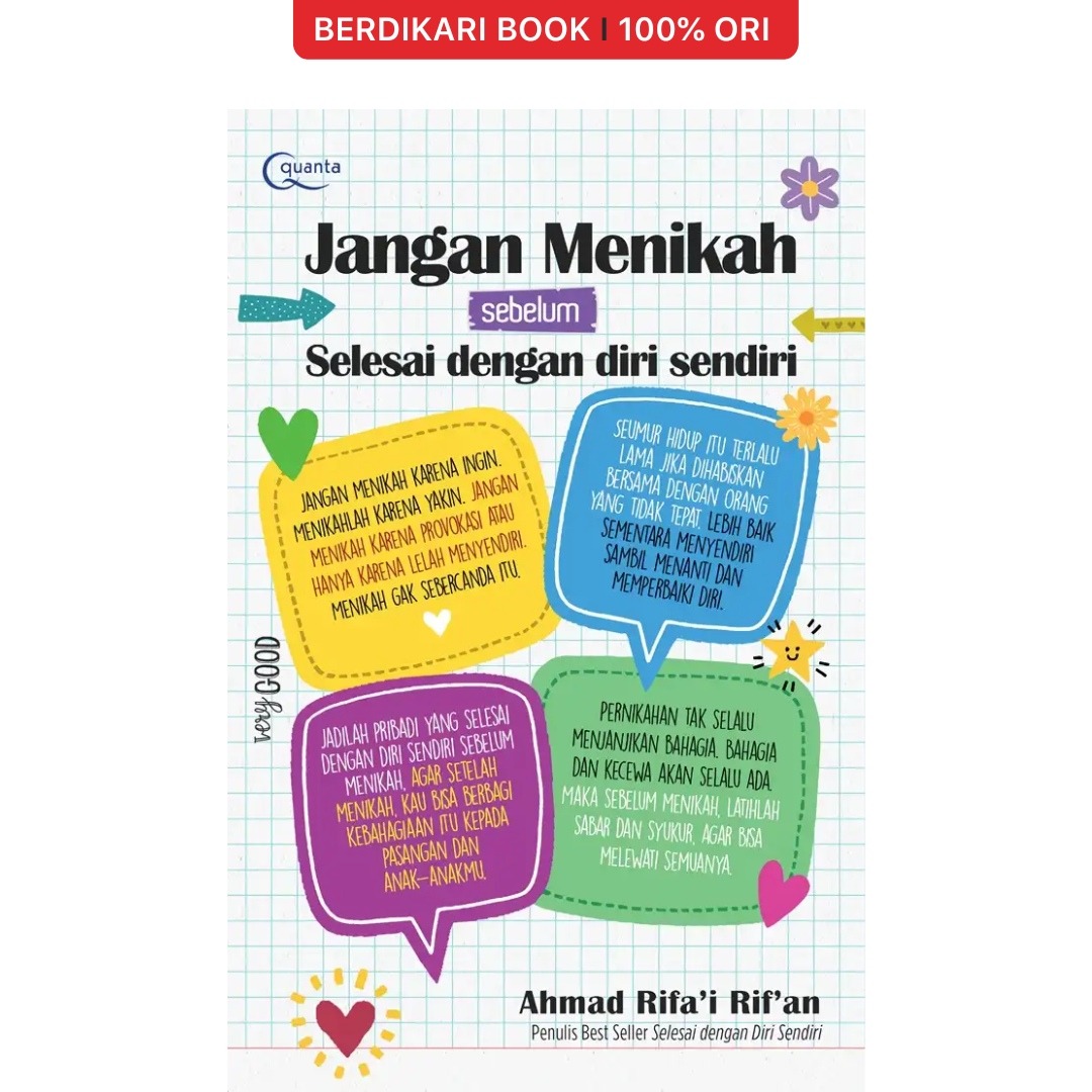 Jangan Menikah Sebelum Selesai dengan Diri Sendiri - Gramedia