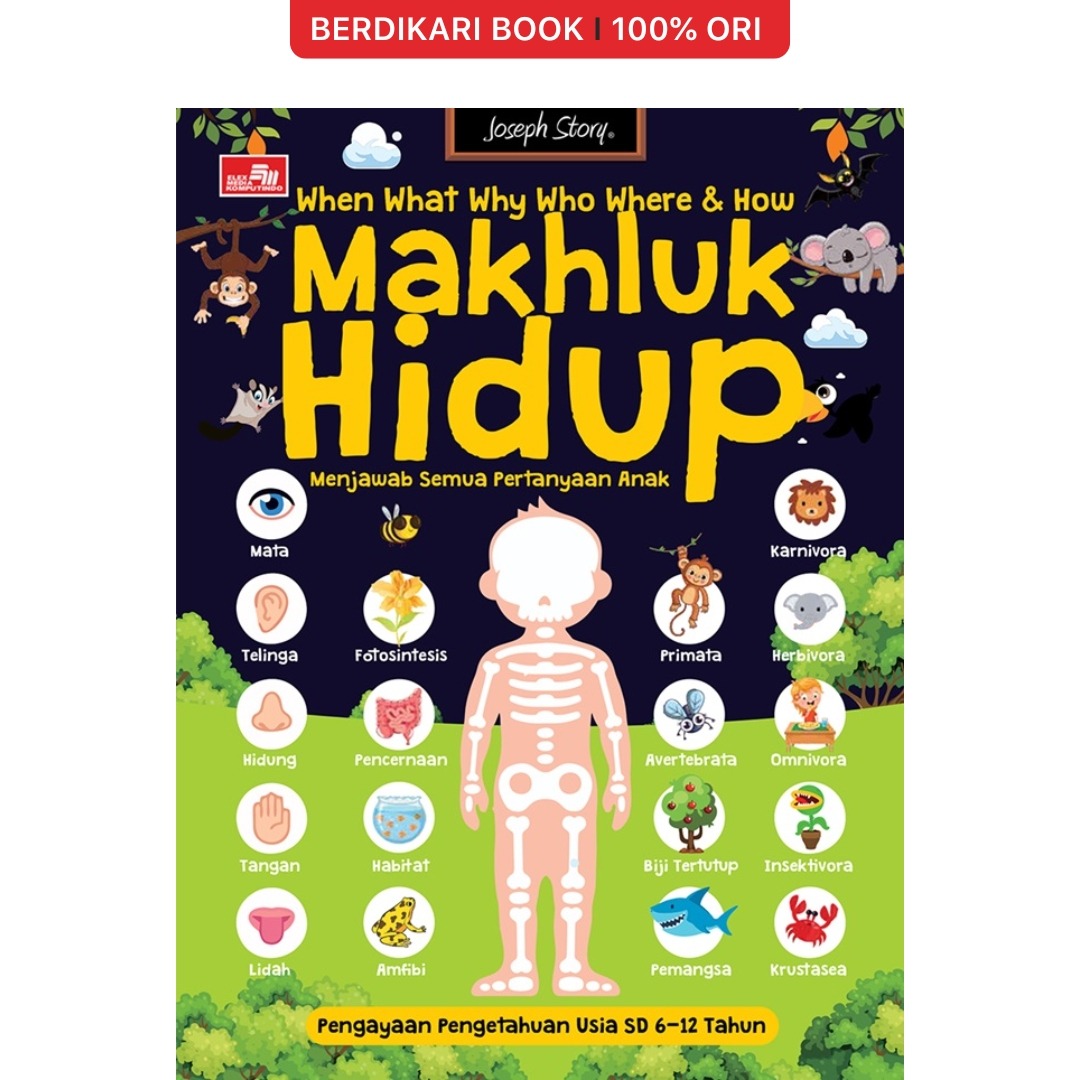 What, Where, When, Who, Why and How Makhluk Hidup - Gramedia