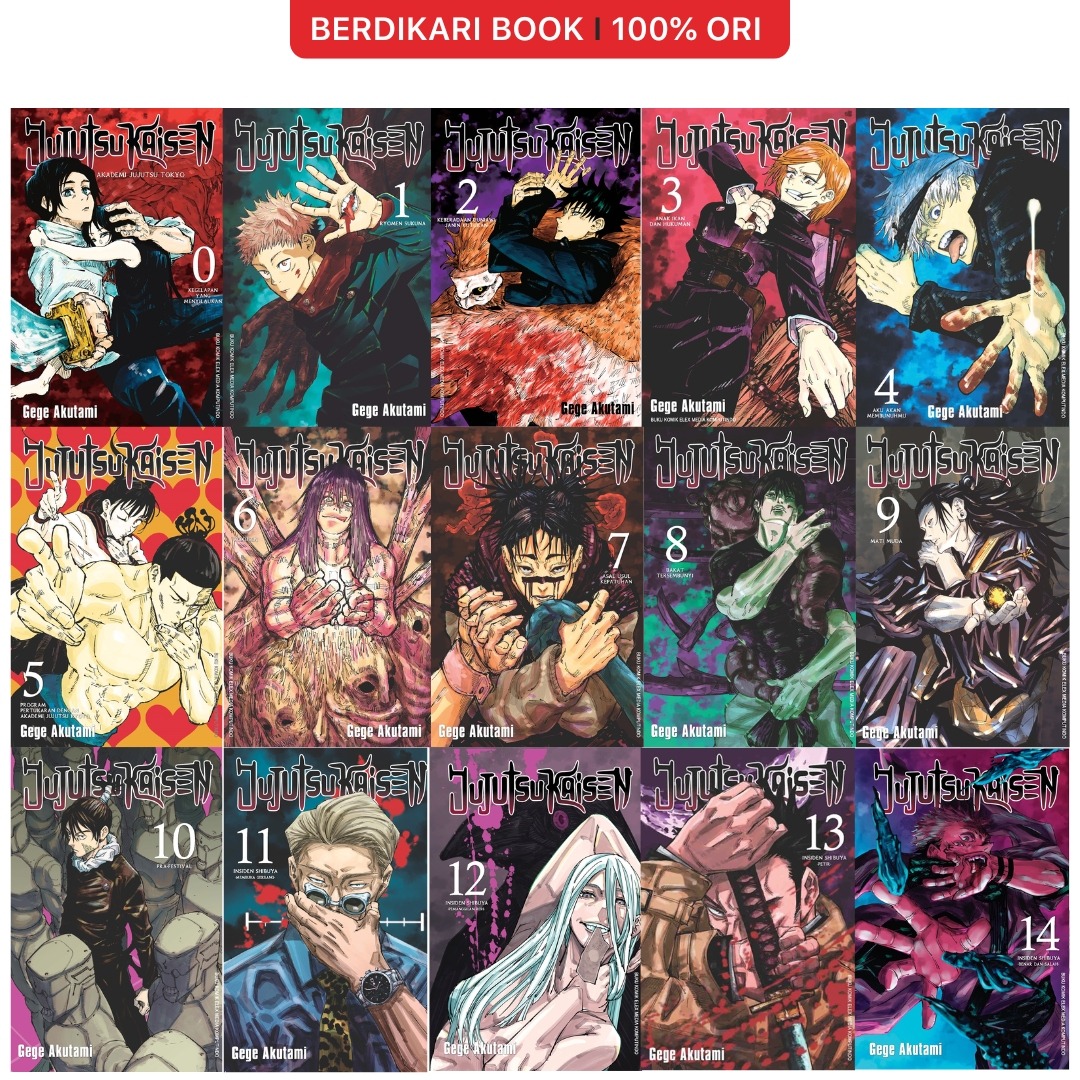 Komik Jujutsu Kaisen Vol 1-22 Gege Akutami - Gramedia