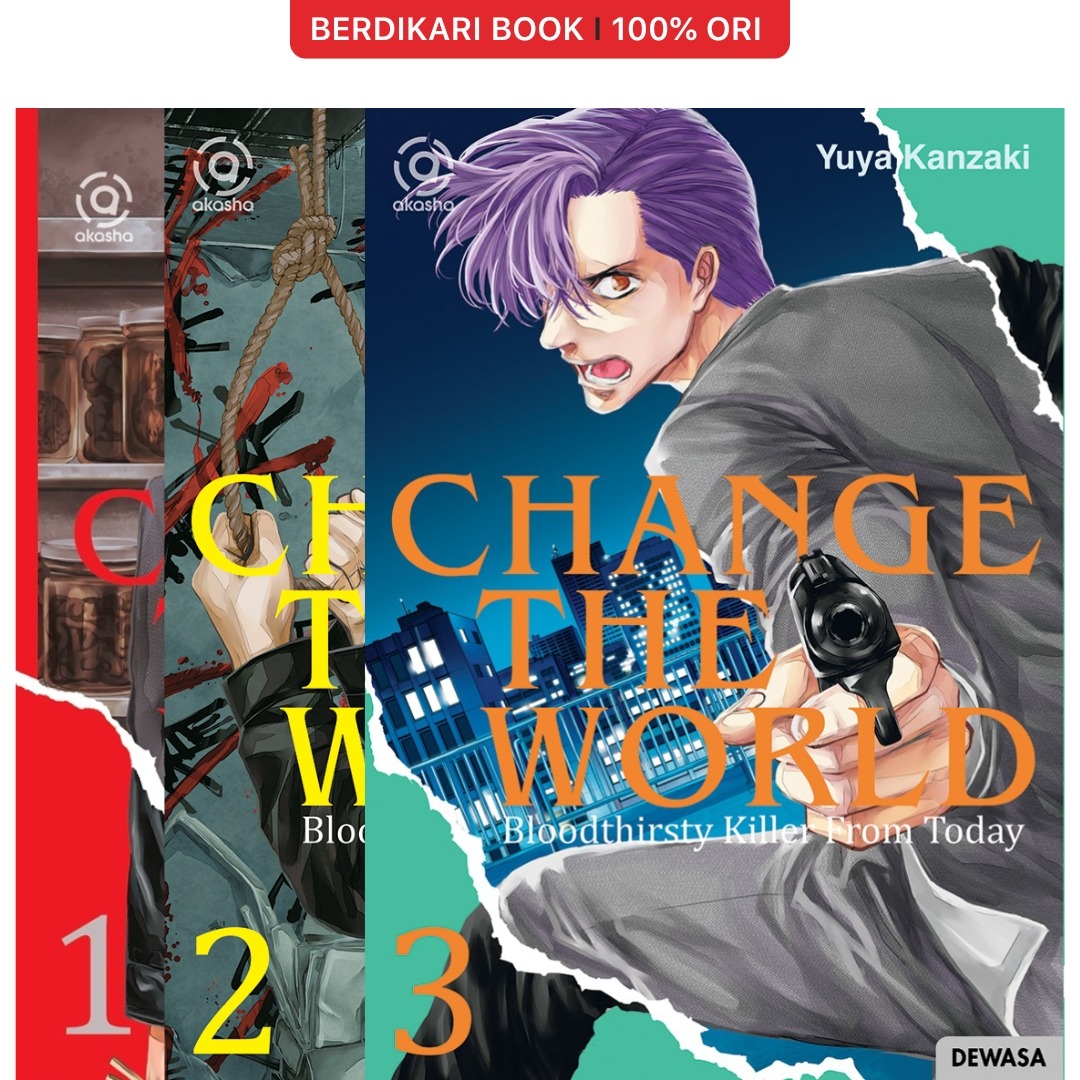 Komik Akasha: Change the World : Bloodthirsty Killer from Today Vol.1-3 - Gramedia