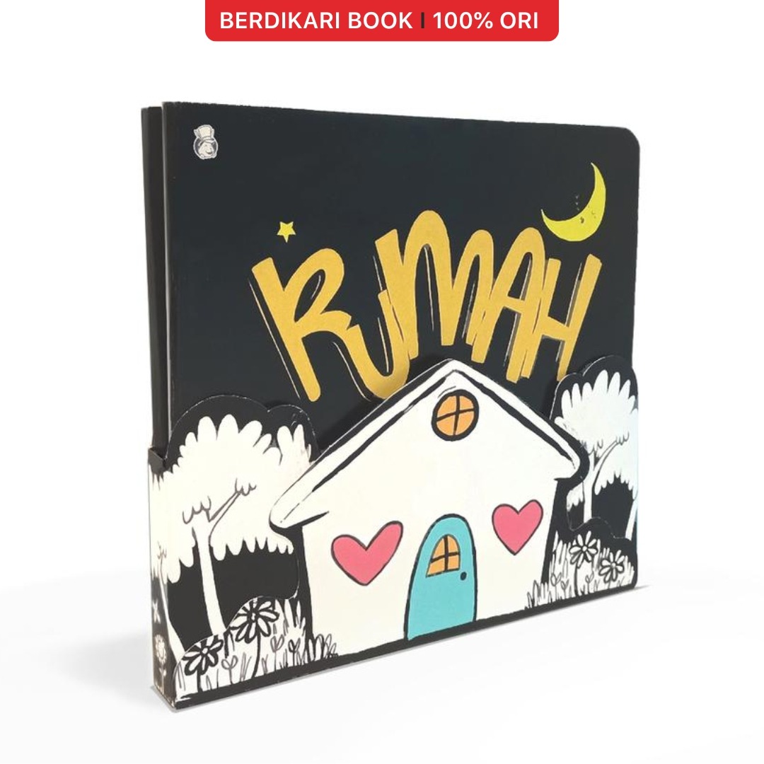 Rumah Tummy Time Book (3 ways high contrast book) - Rabbithole