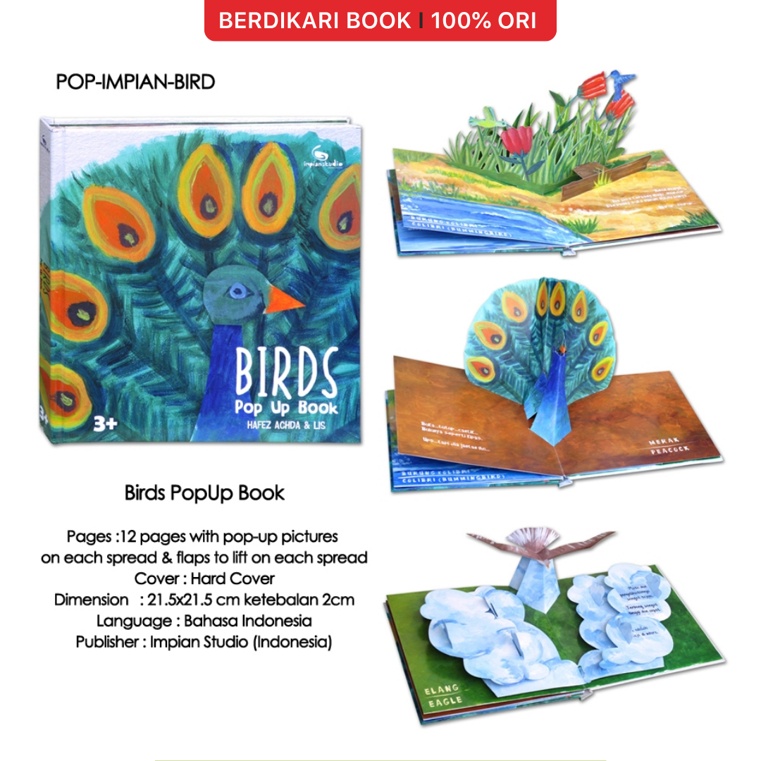 Pop Up Book Birds - GuruBumi