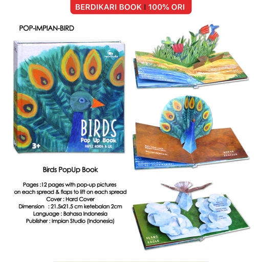 Pop Up Book Birds - GuruBumi