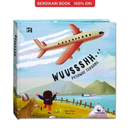 Pop Up Book Wuussshh... Pesawat Terbang - GuruBumi