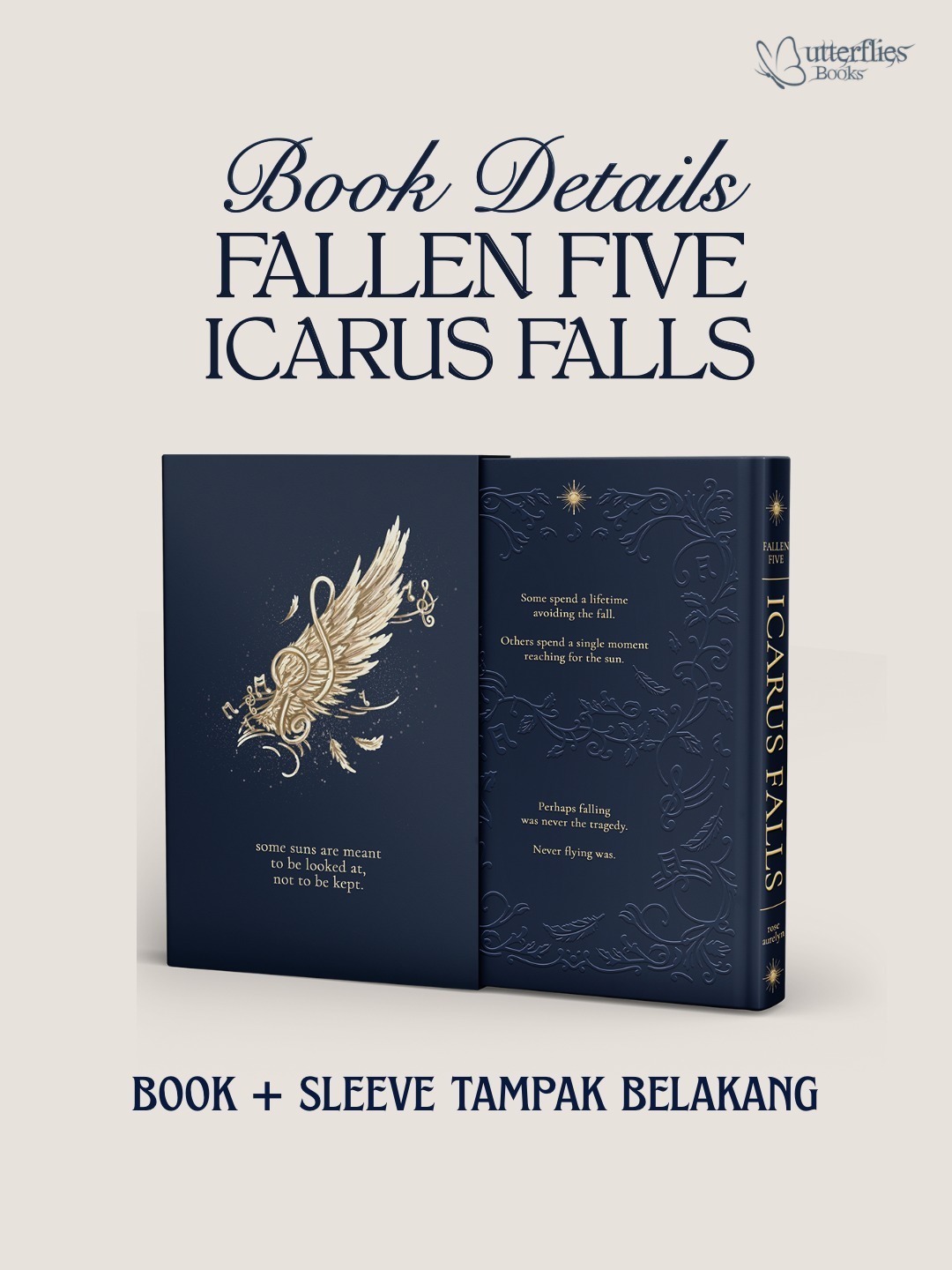 Pre Order Fallen Five Icarus Falls by Rose Aurelyn - Butterflies Books