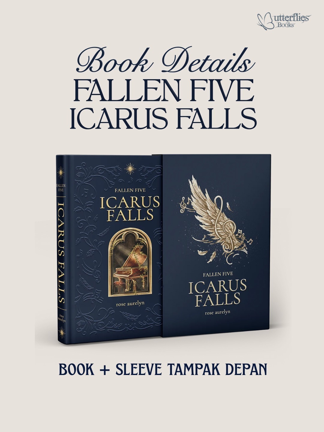 Pre Order Fallen Five Icarus Falls by Rose Aurelyn - Butterflies Books