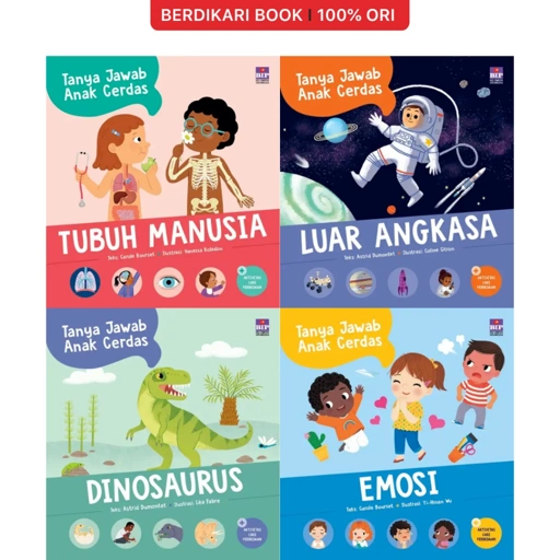 Image of Seri Tanya Jawab Anak Cerdas: Tubuh Manusia, Dinosaurus, Luar Angkasa, Emosi - Gramedia