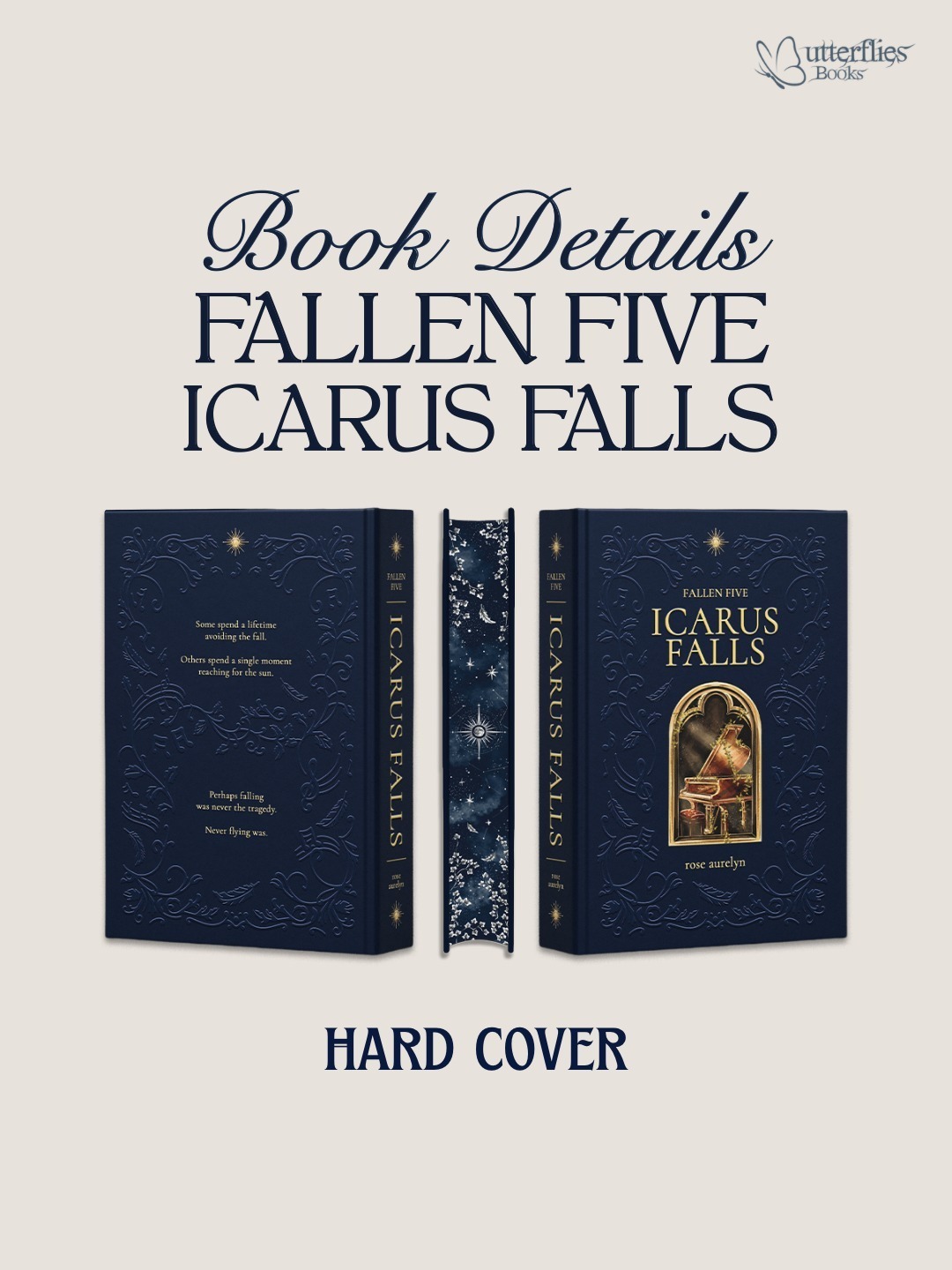 Pre Order Fallen Five Icarus Falls by Rose Aurelyn - Butterflies Books