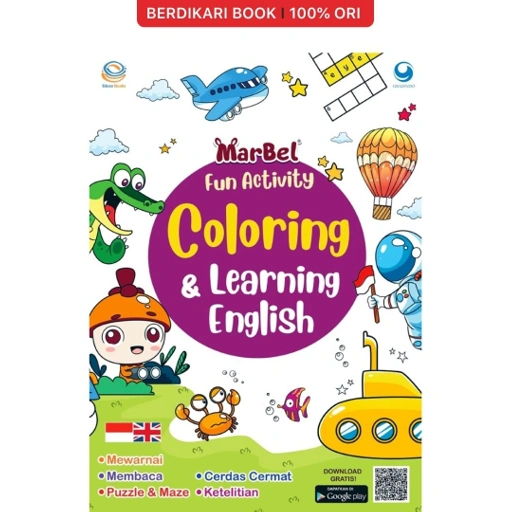 Image of Marbel Fun Activity Coloring & Learning English - Gramedia
