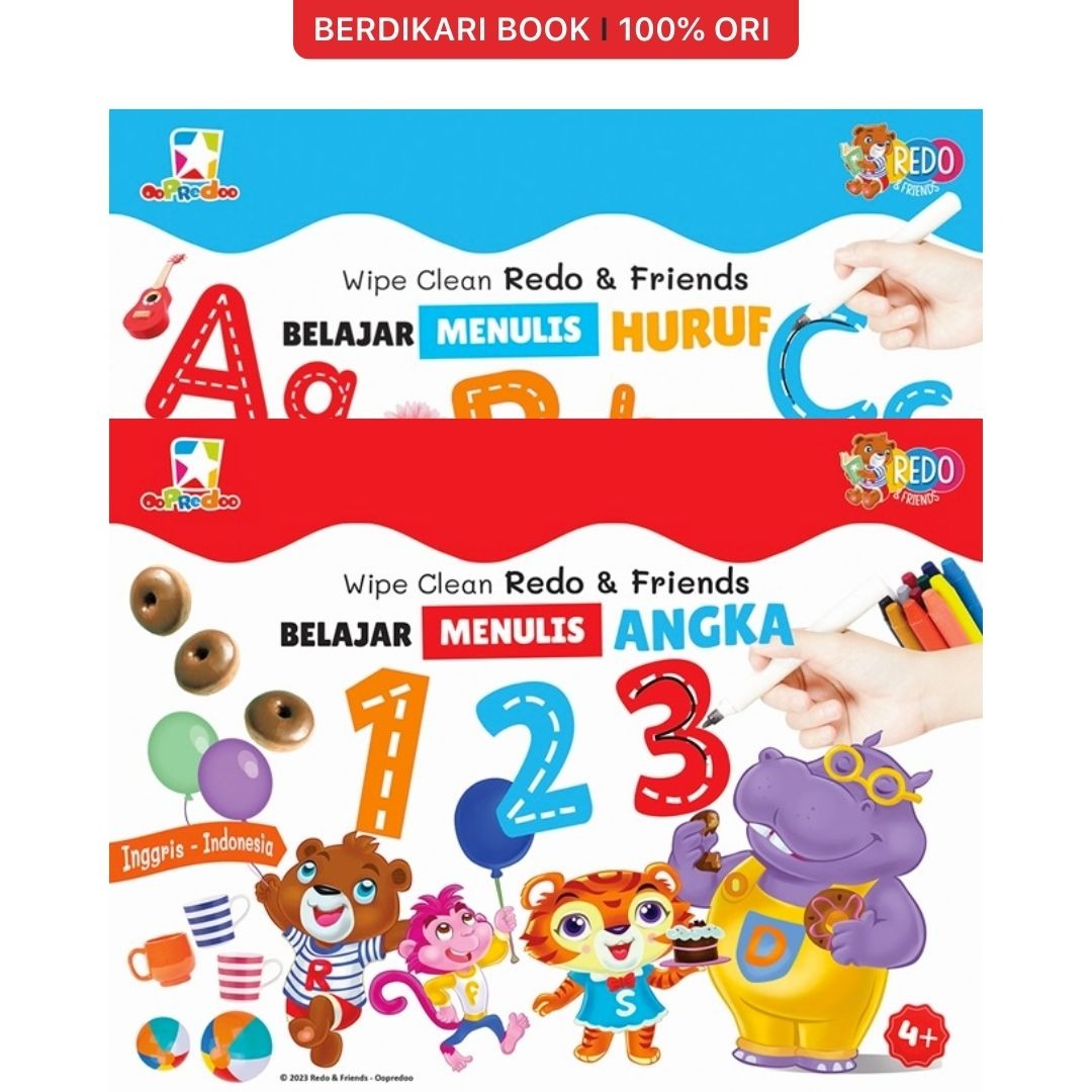 Opredo Wipe Clean Redo & Friends - Gramedia