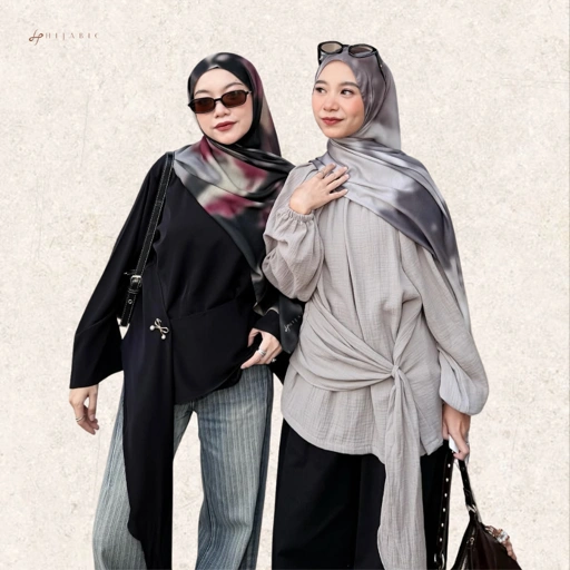 Hijabic - Abstract Pattern Shawl Vol VI ( Hijab Pashmina Motif Abstrak size 180x70cm Bahan Paris Original/Hijab Motif Paris )