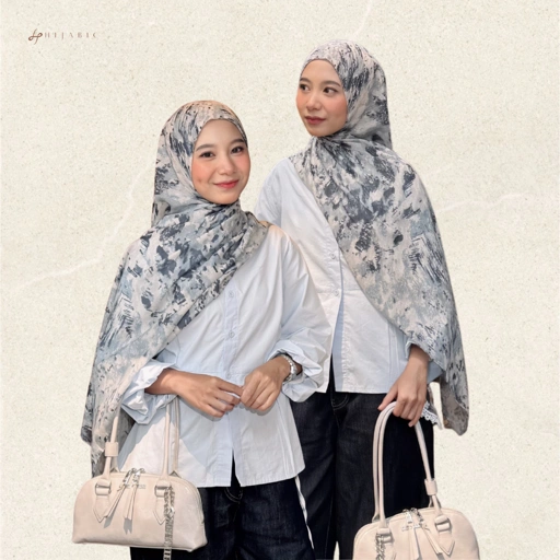 Hijabic - Abstract Pattern Shawl Vol VII ( Hijab Pashmina Motif Abstrak size 180x70cm Bahan Paris Original/Hijab Motif Paris )