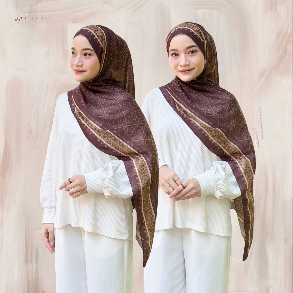 Hijabic - Ethnic Pattern Shawl / Pashmina Paris Original (Pashmina Motif Ethnic 180x70cm)