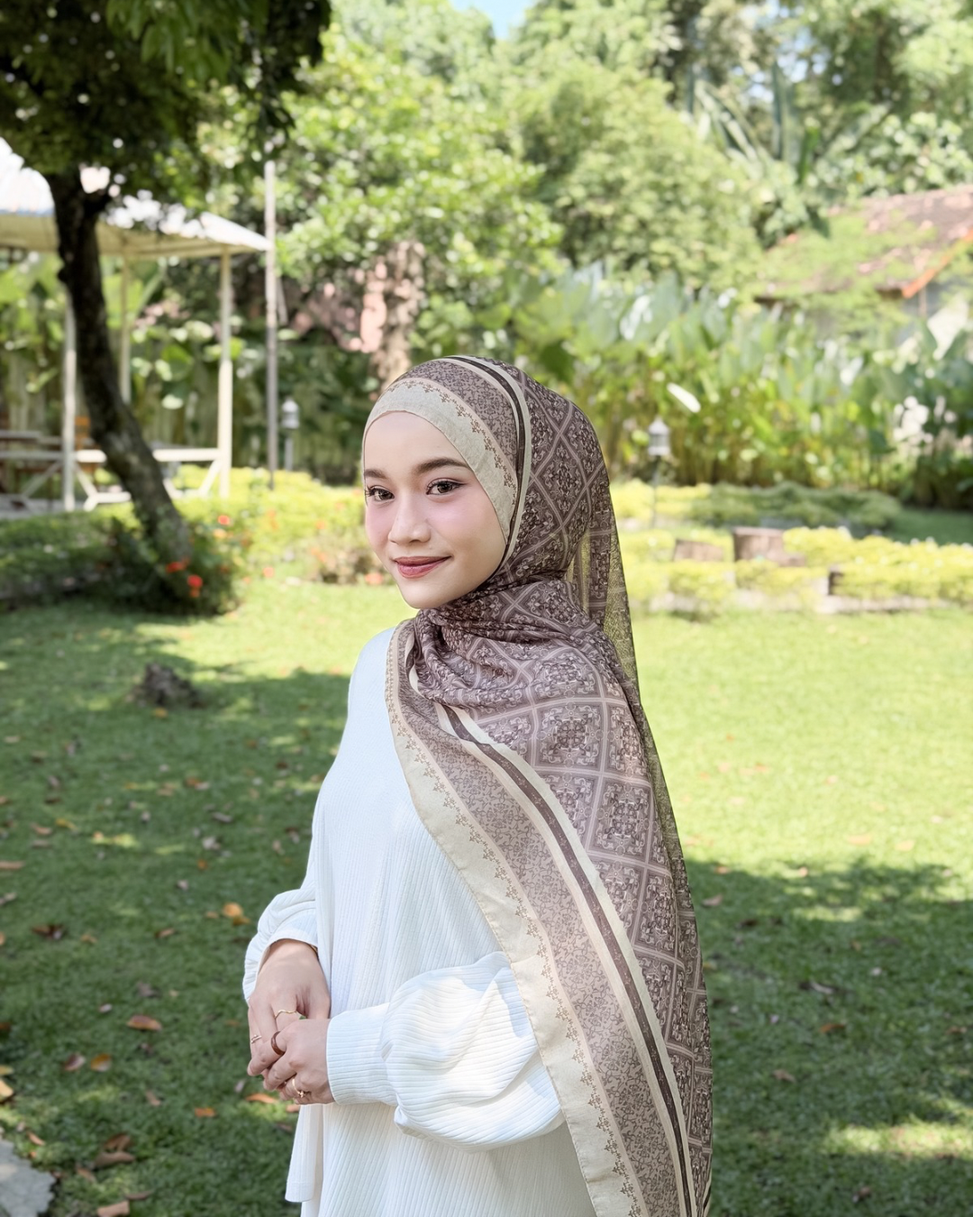 Hijabic - Ethnic Pattern Shawl / Pashmina Paris Original (Pashmina Motif Ethnic 180x70cm)
