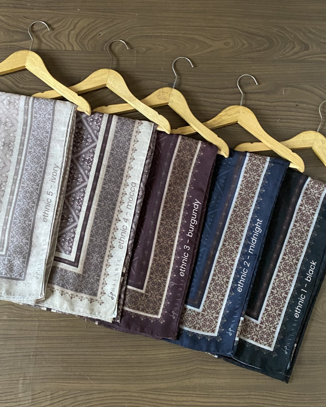 Hijabic - Ethnic Pattern Shawl / Pashmina Paris Original (Pashmina Motif Ethnic 180x70cm)