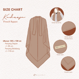 Hijabic - Khiban French Square Khimar Viscose Premium | Khimar Premium Panjang Menutup Dada