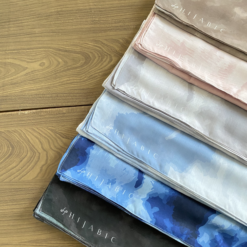 Hijabic - Abstract Pattern Shawl Vol V ( Hijab Pashmina Motif Abstrak size 180x70cm Bahan Paris Original/Hijab Motif Paris )