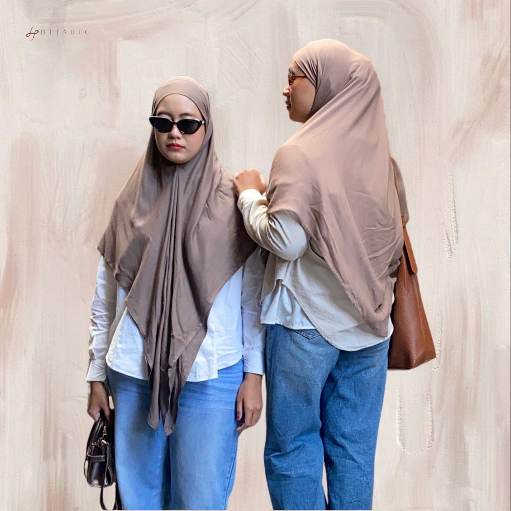 Hijabic - Khiban French Square Khimar Viscose Premium | Khimar Premium Panjang Menutup Dada