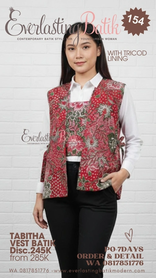 Image of C154 TABITHA VEST BATIK 