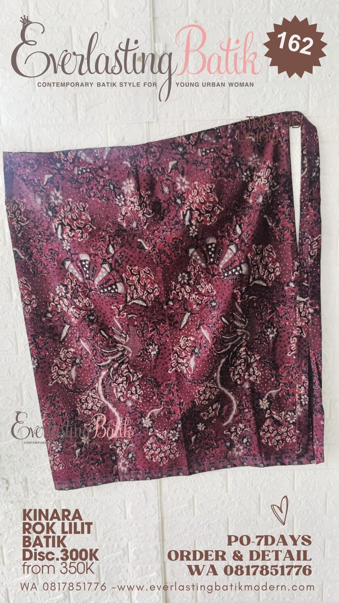 C162 KINARA ROK LILIT BATIK 